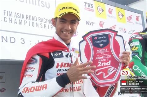 Profil Andi Gilang Pembalap Indonesia Pertama Sabet Podium Asia