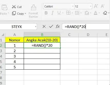 2 Rumus Random Excel Untuk Membuat Angka Random Dengan Mudah