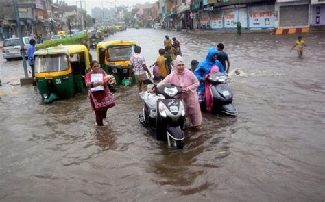 22 Killed As Heavy Rains Lash Gujarat Normal Life Hit