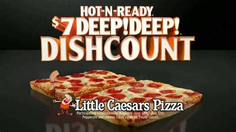 Little Caesars Pizza TV Commercial, '$7 DEEP!DEEP! Dishcount' - iSpot.tv