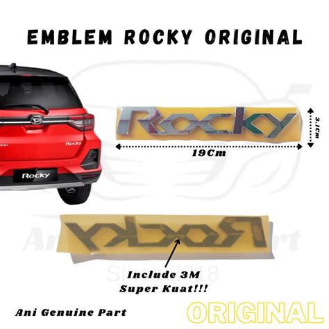 Jual LOGO EMBLEM TULISAN ROCKY ORIGINAL Shopee Indonesia