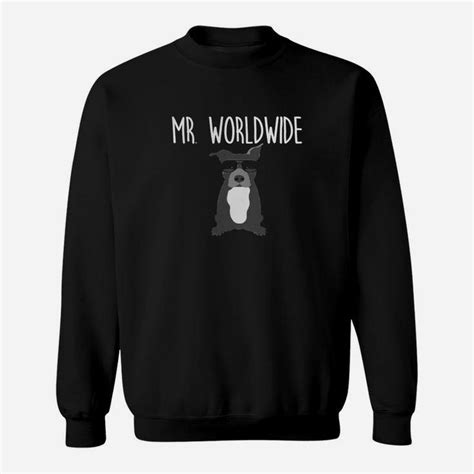 Mr Worldwide Funny Pitbull Tshirt Sweatshirt Thetio