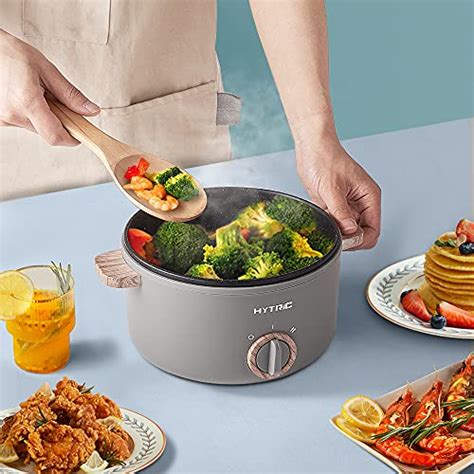 Hytric Electric Hot Pot With Handle 1 5l Mini Multifunction Cooker For