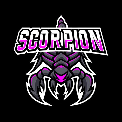 Scorpion black claw mascot sport esport logo template 2827792 Vector ...