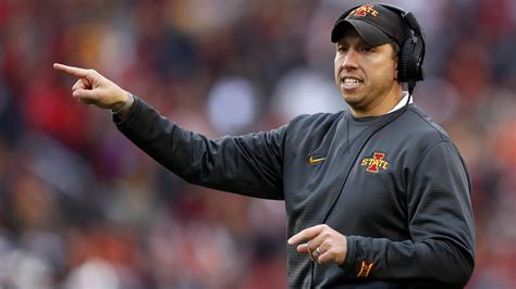 Iowa State football coach Matt Campbell talks new OC Taylor Mouser