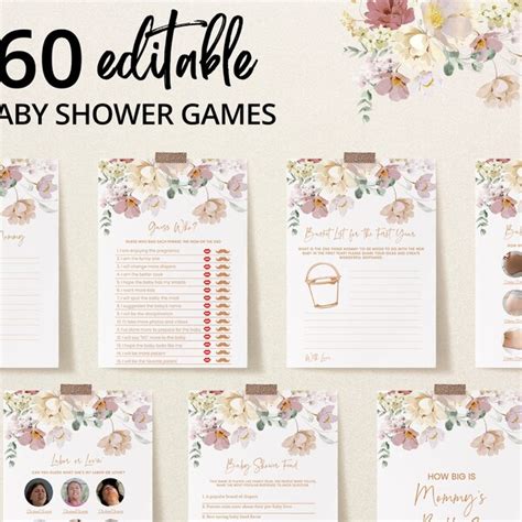 Baby In Bloom Baby Shower Games Etsy