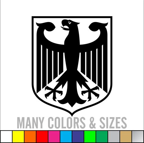 German Eagle Crest Deutschland Germany Flag Panzer Decal - Etsy