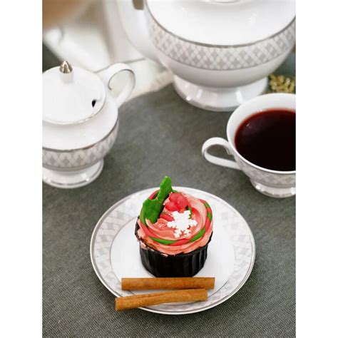 Сервиз столовый фарфор, 25 предметов, на 6 персон, Repast, Серебряная ...