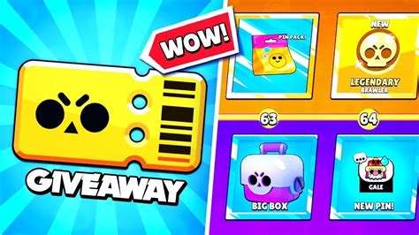 Brawl Pass Giveaway Brawl Stars Youtube