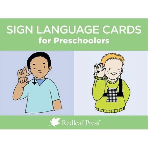 Sign Language Cards For Preschoolers Other