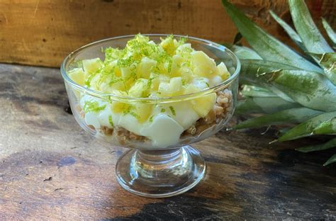 Farro, Lime, Pineapple, and Yogurt Parfait - we eat. live. do. well