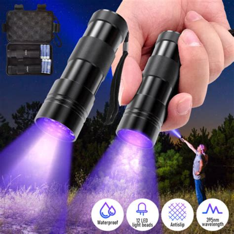 X Uv Ultra Violet Led Flashlight Blacklight Light Nm Inspection