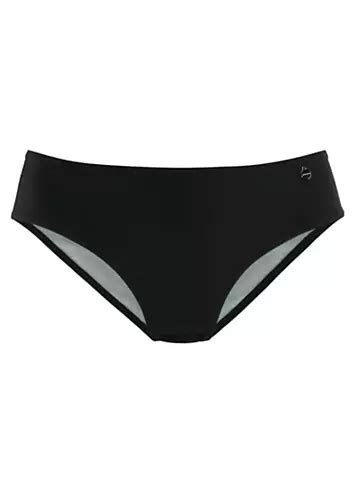 Black Bikini Briefs By Lascana Swimwear