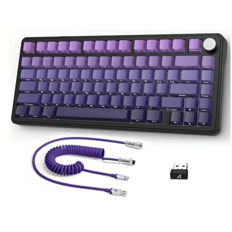 FREEWOLF Teclado mecânico SHARK X Hot Swap teclado para jogos RGB TKL sem fio