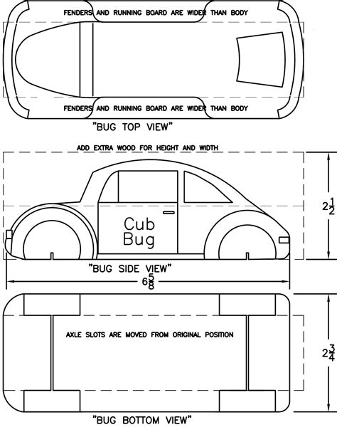 Free Pinewood Derby Car Template Pdf 284kb 16 Pages Page 6