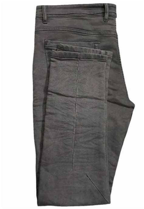 Straight Fit Plain P Ground Cement Grey Men Denim Jeans At Rs Piece