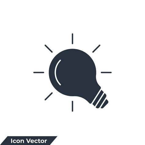 Light Bulb Icon Logo Vector Illustration Idea Sign Solution Thinking