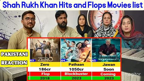 Reaction On Shah Rukh Khan Hits And Flops Movies List Jawan Dunki