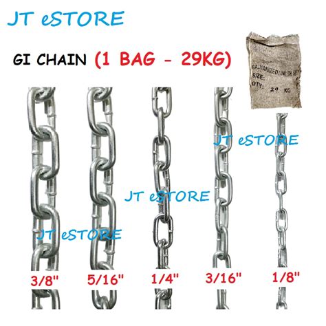 Jt Estore Kg Bag Gi Chain Galvanized Chain Link Rantai