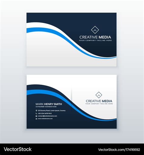 Professional Business Card Design Vector – Best Images Limegroup.org