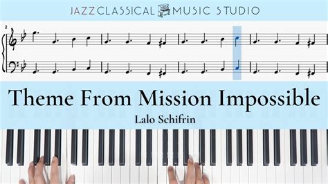 Theme From Mission Impossible Lalo Schifrin Piano Tutorial Easy