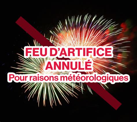 Annulation Du Feu D Artifice