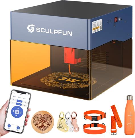 SCULPFUN ICube 3W Laser Engraver Mini Portable Laser Cutter 130x130mm