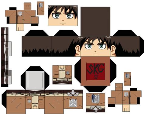 Eren Yeager By Superkamiguru Anime Crafts Anime Paper Paper Doll