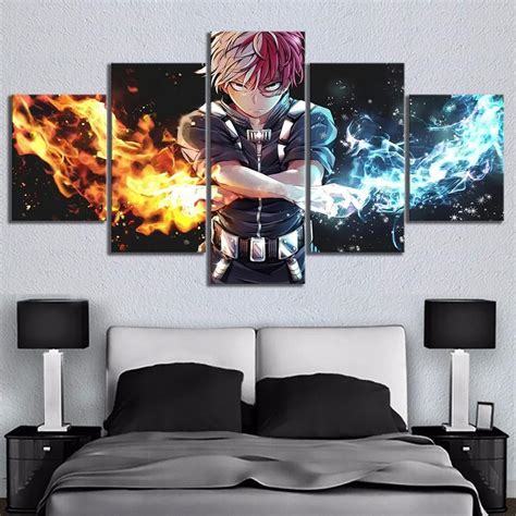 My Hero Academia Todoroki Shoto Anime Panel Canvas Art Wall Decor