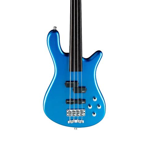 Warwick Rockbass Streamer LX 4 String Bass Fretless Metallic Blue At