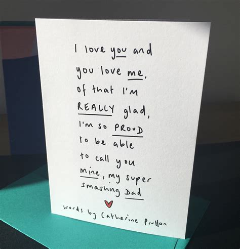 Fathers Day Poem Card Etsyde