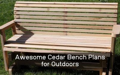 Cedar Bench Plans Archives - UltraWoodworking Blog