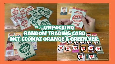 Unpacking แกะ Random Trading card NCT CCOMAZ Orange Green ver