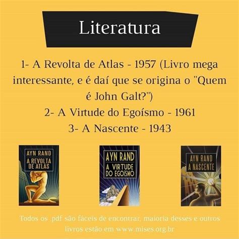 Pin De Mirella Bastos Em Livros John Galt Livros A Revolta De Atlas