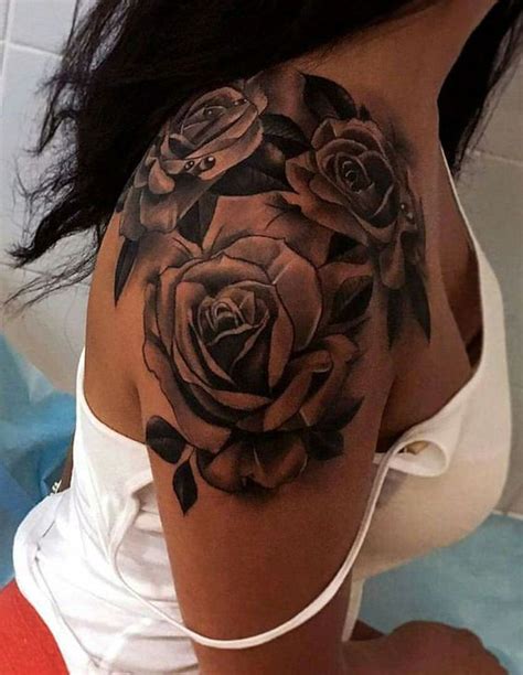 Best 25 Rose Shoulder Tattoos Ideas On Pinterest Shoulder Tattoo