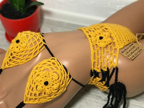 Hot Sexy Crochet Bikini Women Swimsuit Summer Trends Sexy Etsy