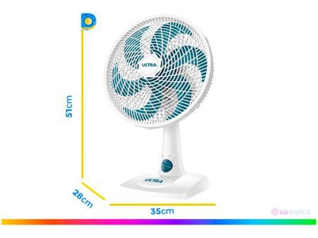 Ventilador De Mesa E Parede Ultra V B P Cm Velocidades Pe As