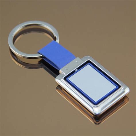 2 Color Rectangular Rotate Keyring Giftarget Inc