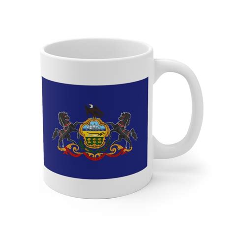 Pennsylvania Coffee Mug State Flag Coffee Mug T Etsy Uk