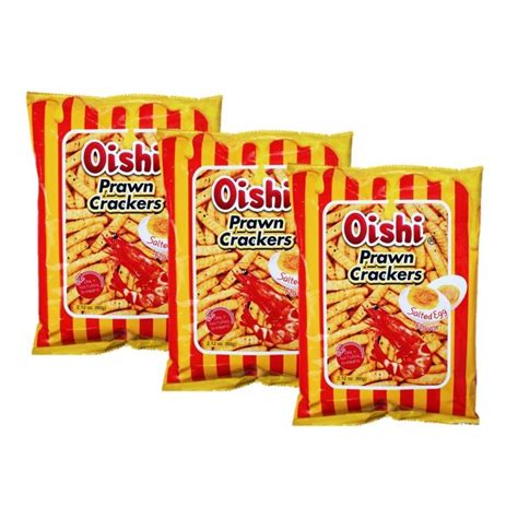 Oishi Prawn Crackers Salted Egg Flavor G X Lazada Ph