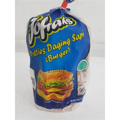 Jual Jofrans Patties Daging Sapi Gr Dan Gr Frozen Frozen Food