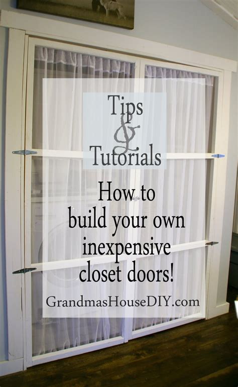 How to: Build your own inexpensive closet doors! - Grandmas House DIY