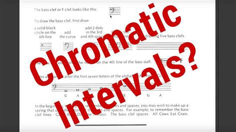 Theory Thursday #51: Chromatic Intervals - YouTube