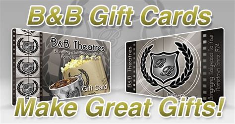 Gift Cards | B&B Theaters | Gifts, Gift card, Theatre gifts