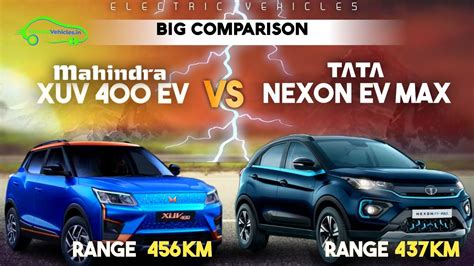 Tata Nexon EV Max Vs Mahindra XUV 400 Comparison Video Electric