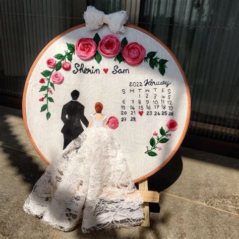 Embroidery Hoop For Wedding Day Embroidery Hoop Art Diy Hoop Art