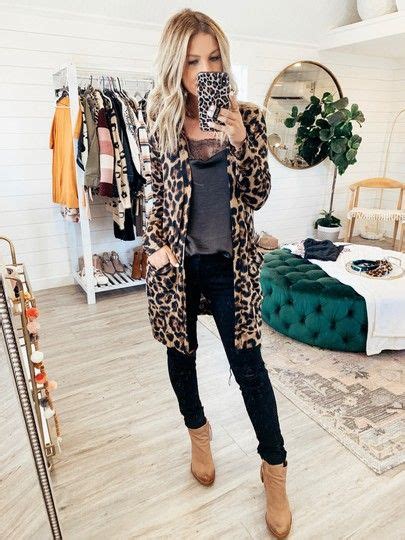 Leopard Two Pocket Cardigan Curated On LTK Blogger Outfit Inspiration