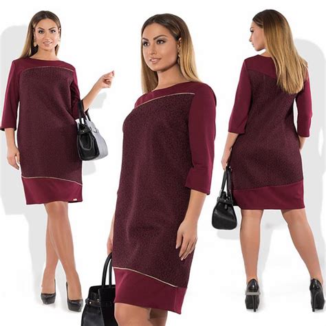 Buy Women Dress Three Quarter Sexy O Neck Autumn Winter Knee Length