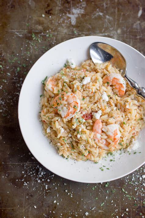 One Pot Lemon Orzo With Shrimp Recipe Lemon Orzo One Pot Meals Orzo