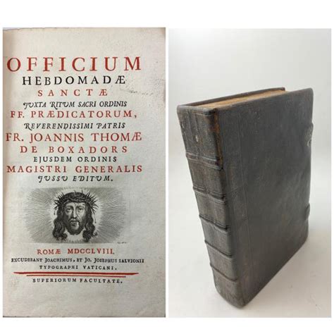 Officium Hebdomadae Sanctae Juxta Ritum Sacri Ordinis Ff Praedicatorum